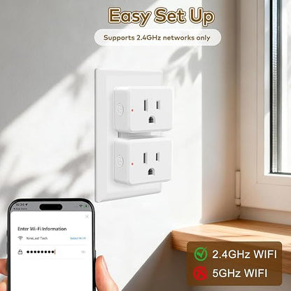 NineLeaf Wireless Motion Sensor WiFi Slim Outlet 260FT Remote Smart Switch