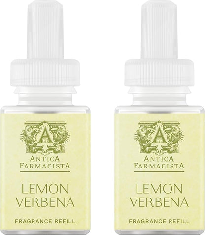 Pura & Antica Farmacista Home Scent Refill - Smart Home Air Diffuser Fragrance - Up to 120-Hours of Luxury Fragrance per Refill - Household Essential - Safe Diffuser - 2 Pack, Lemon Verbena