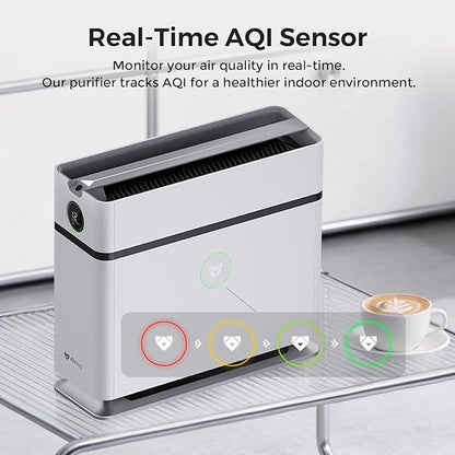 Airdog X1+ Air Purifier for Home,TPA Technology Up to 20X More Effective than HEPA,Portable Air Cleaner for RV with 3 Modes, App Control for Allergens, Pollutants, Smoke, Dust