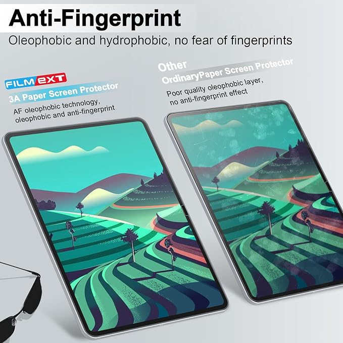3A High Clarity Paper Screen Protector for Ipad Air 13 Inch M4 2026/M3 2025/M2 2024 [Anti Glare] [Anti Reflection] [Anti Fingerprint] 0.1mm Matte Screen Film for Notetaking and Drawing like on Paper