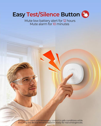 Heiman Smoke and Carbon Monoxide Detector 10-Year Sealed Battery, 3-Pack | UL 217 10th/UL 2034 5th Certified/85 dB Alarm, Photoelectric Fire Smoke Alarm & CO Detector for Home Hotel Rental Apartment
