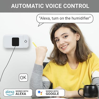 Smart Plug - 2 Pack Smart Home 2.4G Wi-Fi Plugs Outlet Works with Echo, Alexa & Google Home | Smart Plug for Home with Timer, Remote,Voice & Group Controller | No Hub Required