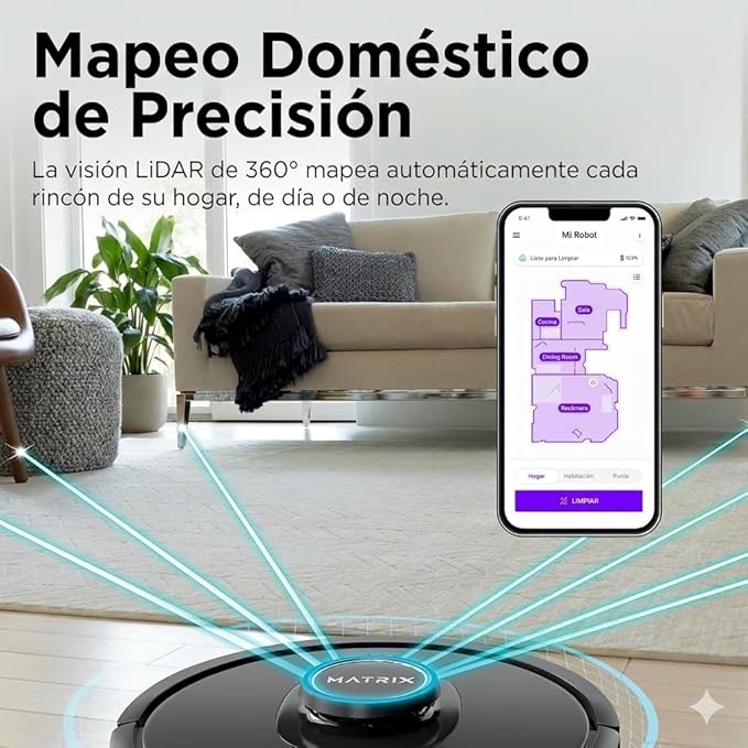 Shark R-RV2310 Matrix Robot Vacuum for Carpets and Hardfloors with Self-Cleaning Brushroll and Precision Mapping - Certified Refurbished
