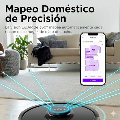 Shark R-RV2310 Matrix Robot Vacuum for Carpets and Hardfloors with Self-Cleaning Brushroll and Precision Mapping - Certified Refurbished