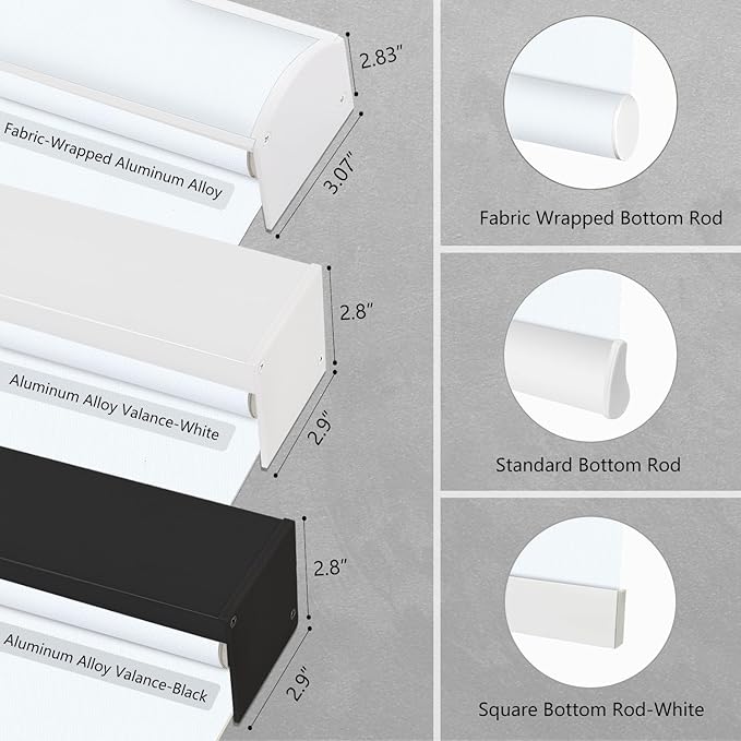 Aprilsmart Motorized Blinds with Remote,Compatible with Apple HomeKit Alexa Google Home- Voice and app Control,Motorized Roller Shades 100% Blackout Custom Size (Vinyl White-12)