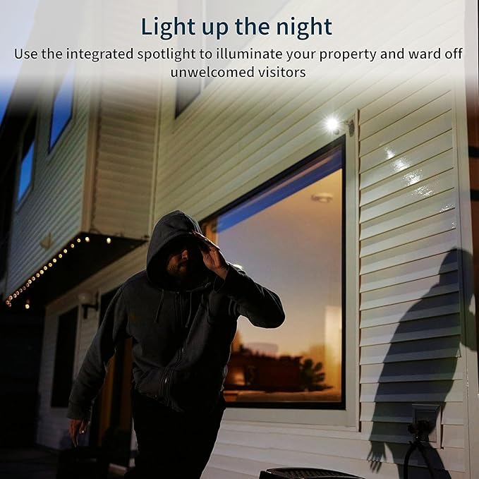 Arlo Pro 5S 2K Wireless Camera with Spotlight, Color Night Vision, Motion Detection, Dual-Band Wi-Fi, 2-Way Audio, Integrated Siren, White, 4 Pack, VMC4460P (Renewed)