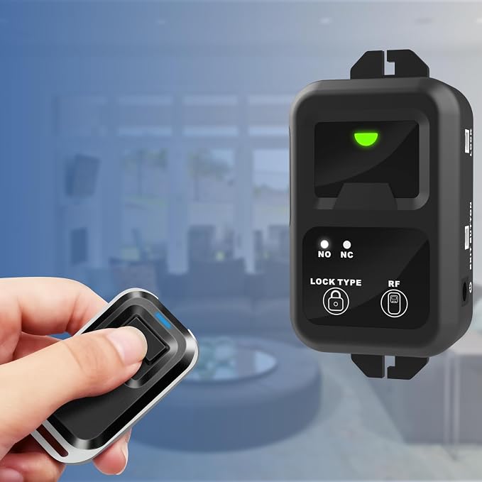 UHPPOTE RF Wireless Remote Access Control with Electric Strike Door Lock | 12V Fail-Secure Striker for Retail Store, Warehouse, Hidden Room