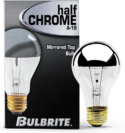 Bulbrite 60A19HM - 60W A19 Half Mirror (12/120)