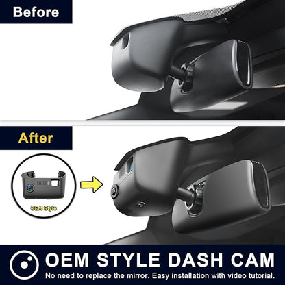 Mangoal Front 4K & Rear 1080P Dash Cam Custom Fit for Dodge Durango 2016-2026 (Model B), GT R/T SRT SXT,Integrated OEM Look, UHD 2160P, WiFi & App,128GB Card