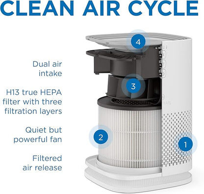 Medify MA-14 Genuine Replacement Filter for Allergens, Smoke, Wildfires, Dust, Odors, Pollen, Pet Dander | 3 in 1 with Pre-filter, True HEPA H13 and Activated Carbon for 99.9% Removal | 1-Pack