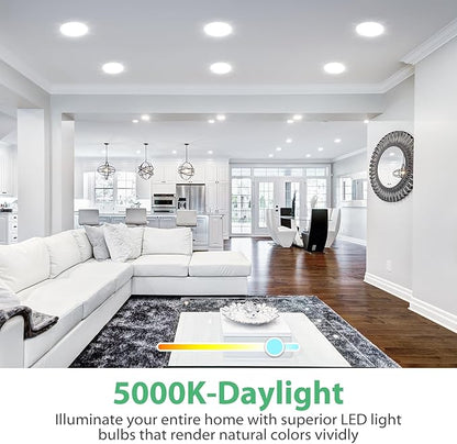 DEGNJU 12 Pack BR30 LED Recessed Light Bulb, Dimmable Indoor Flood Light Bulbs CRI80 7W Equivalent 65W 5000K Daylight 650 Lumens, 15000 Lifetime Hours E26 Base LED Can Light Bulb, Flicker-Free