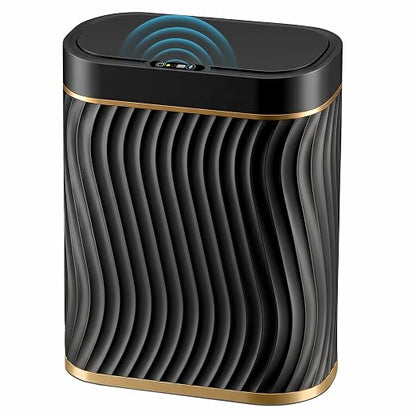 Ogikey Bathroom Trash Can with Lid, 5 Gallon Automatic Touchless Garbage Can, Motion Sensor Smart Trash Bin, Slim Waterproof Waste Bin for Living Room, Bedroom, Office, Kitche