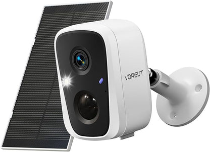 Solar Security Camera Outdoor Wireless, 4MP Solar Powered WiFi Cameras for Home Security Surveillance Indoor 2.4G/5G WiFi, Color Night Vision, Motion Detection, SD Card/Cloud Storage