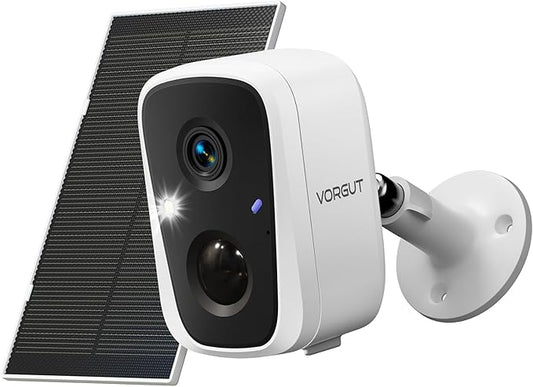 Solar Security Camera Outdoor Wireless, 4MP Solar Powered WiFi Cameras for Home Security Surveillance Indoor 2.4G/5G WiFi, Color Night Vision, Motion Detection, SD Card/Cloud Storage