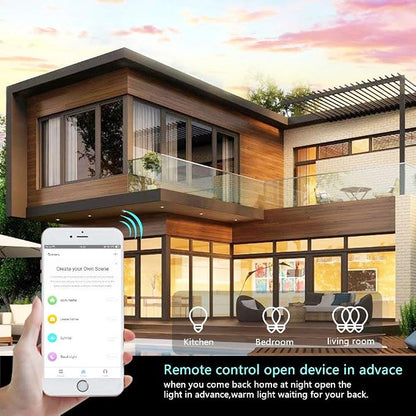 WiFi Light Switch Smart Switch 2 Gang Compatible with Alexa Google Assistant