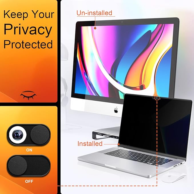 Privacy Screen for MacBook Pro 14 Inch 2021-2026 M5/ M4 /M4 Pro /M4 Max /M3 /M3 Pro /M3 Max /M2 Pro /M2 Max /M1 Pro /M1 Max, Magnetic Removable Anti Blue Light Glare Screen Protector