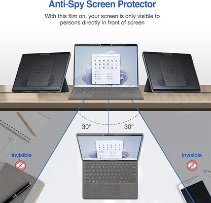 ProCase Microsoft Surface Pro 11/10/ 9 13 inch Privacy Screen Protector, Anti-Spy Tempered Glass Ultra Thin Tinted Screen Film Guard for 13.0 inch Surface Pro 11/10/ 9 2024 2022 Release
