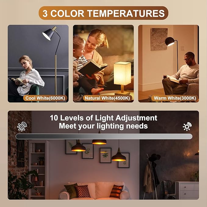 Rechargeable Light Bulbs with Remote Control, 3600mAh E26 Base Battery OperatedLED Bulb for Lamp Sconce, 300LM 15 RGB Lights Dimmable Timer Cordless Magnetic Led Light Bulb, 2 Pcs