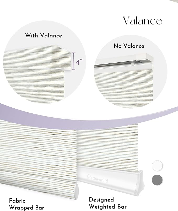 Graywind Motorized Natural Sliding Panels Compatible with Alexa Google Light Filtering Smart Panel Track Blinds for Patio Sliding Door, Custom Size (Moonlight)