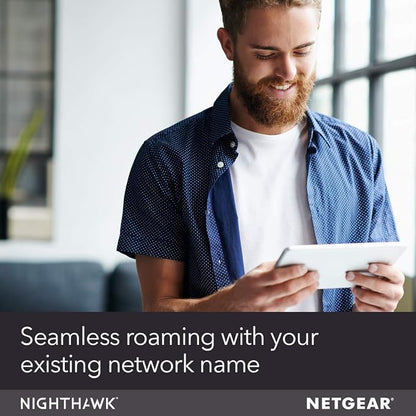 NETGEAR WiFi Mesh Range Extender (EX6400) - Add up to 2,100 sq. ft., 35 Devices - AC1900 Dual Band Wireless Signal Booster & Repeater (up to 1.9 Gbps Speed), Smart Roaming – Free Expert Help