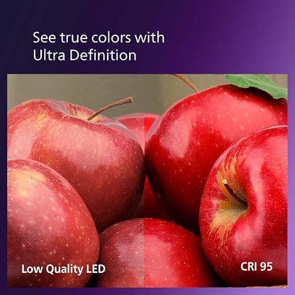 PHILIPS LED 60W A19 8-Pack Ultra Definition (2700K) 800 Lumen (8W = 60W) Dimmable Frosted Flicker-Free Light Bulbs