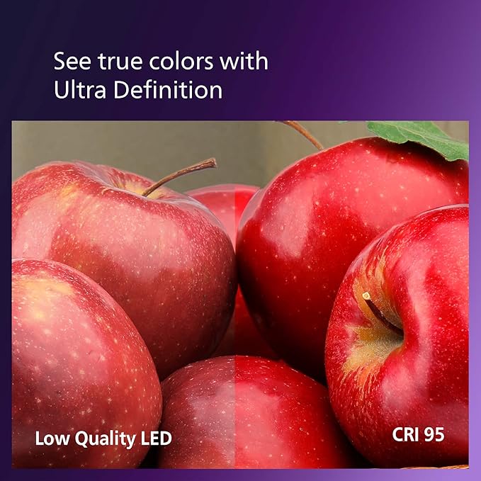 PHILIPS LED 65W BR40 1-Pack Ultra Definition Daylight (5000K) 800 Lumen (10W = 65W) Dimmable Frosted Flicker-Free Light Bulb