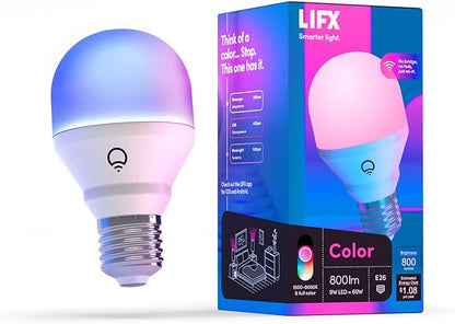 LIFX Color Wi-Fi Smart LED Light Bulbs (1100 Lumens) and (800 Lumens)