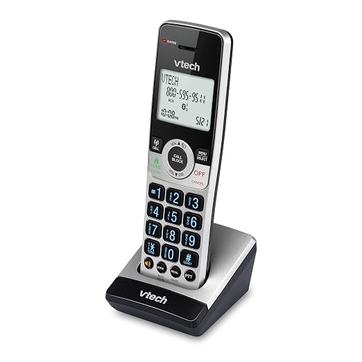 VTech IS8201 Additional Handset for IS8251 Business Grade Cordless Phone Series, Perfect for Home Office, Smart Call Blocking, Answering System, Bluetooth Connect to Cell