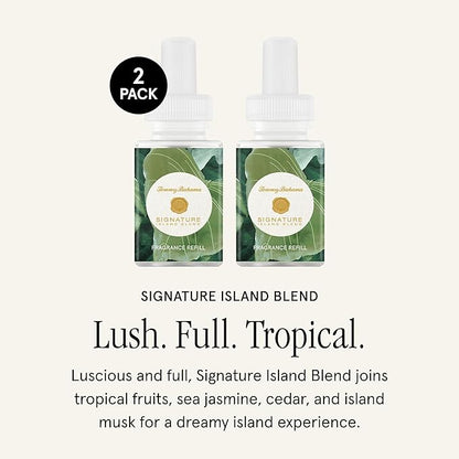 Pura & Tommy Bahama Home Scent Refill - Smart Home Air Diffuser - Premium Fragrance in Every Refill - Household Essential - Diffuser Fragrance - 2 Pack, Signature Island Blend