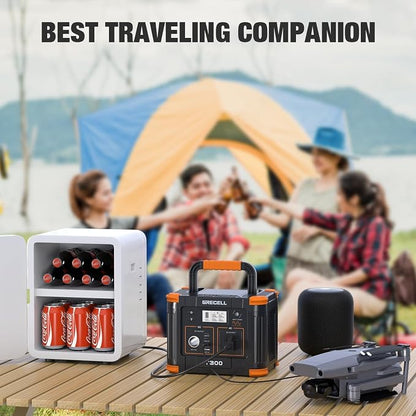 GRECELL Portable Power Station 330W, 230.88Wh Solar Generator