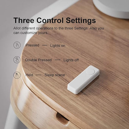 THIRDREALITY ZigBee Smart Button with Smart Bridge MZ1, 3-Way Remote Control,Compatible with Google Home, Apple Home, SmartThings, Home Assistant etc.