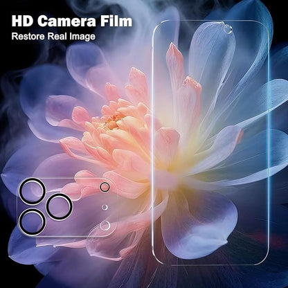 PEHAEL 3+3 Pack for iPhone 17 Pro Max Privacy Screen Protector with Camera Lens Protector Full Coverage Anti-Spy Tempered Glass Film 9H Hardness Easy Installation Bubble Free [6.9 inch]