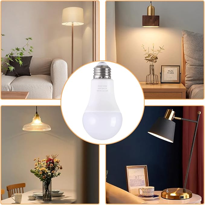 A19 LED Light Bulbs with Remote Control 1100LM 12W (80W Equivalent) LED Bulbs,Stepless Dimmable 3000K-6000K,E26 Base,CRI 80+,2.4GHz,25000+ Hours Lifespan,Light Bulb for Home Decor,1Bulb & Remote