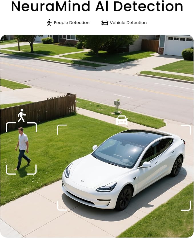 youkey 4K Solar Security Camera Outdoor Wireless, 24/7 AOV Recording