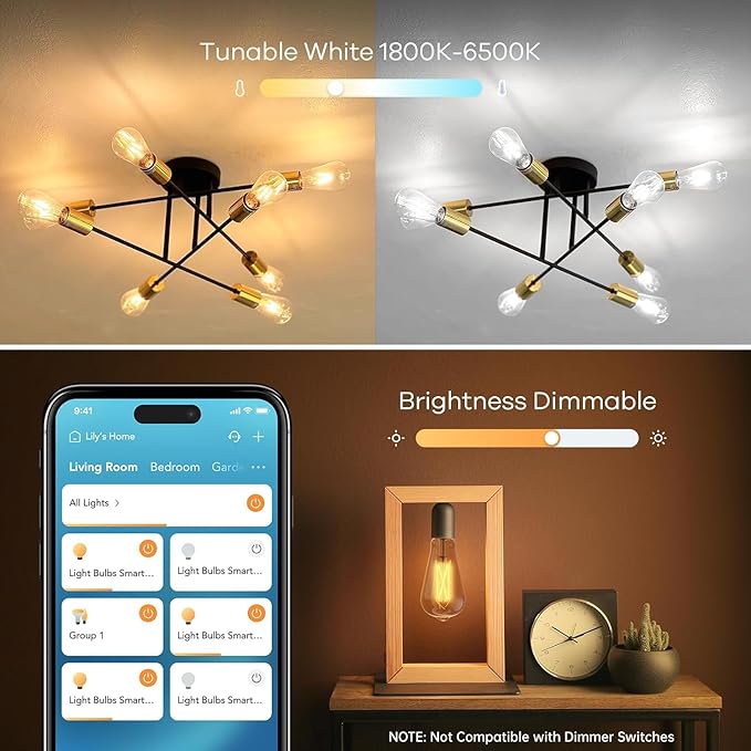 Linkind Matter Smart Light Bulb 2700K-6500K+Matter Smart Light Bulb RGBTW