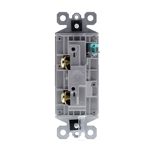 Legrand - Pass & Seymour 15 Amp Light Switch with Rocker Wall Switch, Nickel Single Pole Rocker Light Switch, TM870NICC10, 1 Count (Pack of 2)