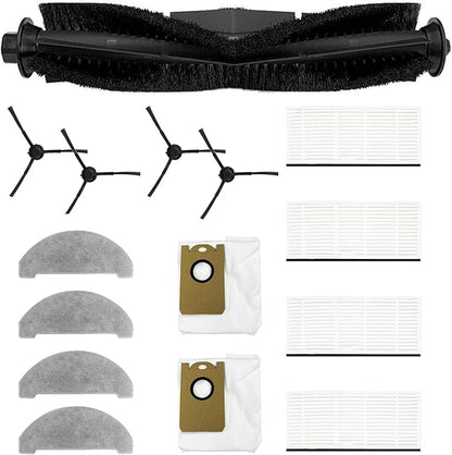 Replacement Kit 15 PCS Robot Vacuum Cleaner Accessories for Honiture Q6 Pro/Laresar L6 Pro, Main Brush/Side Brush/Filters/Pads/Dust Bag