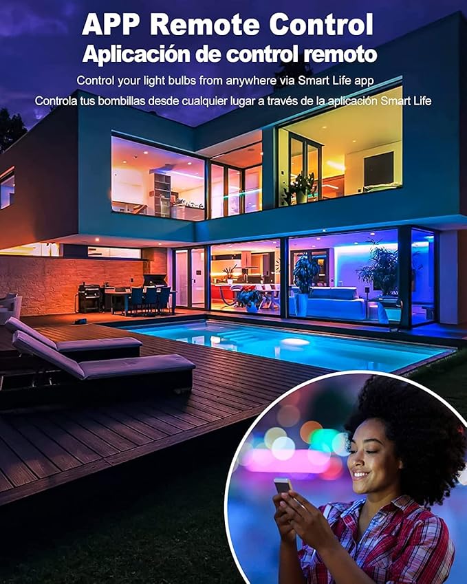 OHLUX GU24 Smart Light Bulbs and 7w Smart Bulbs Bundle Package