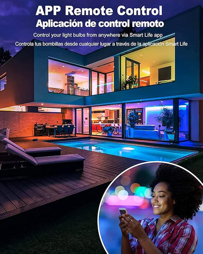OHLUX GU24 Smart Light Bulbs and 7w Smart Bulbs Bundle Package