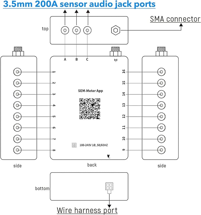 200A sensor for Smart Home Energy Monitor