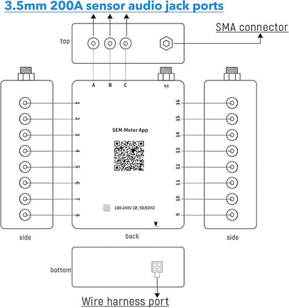200A sensor for Smart Home Energy Monitor