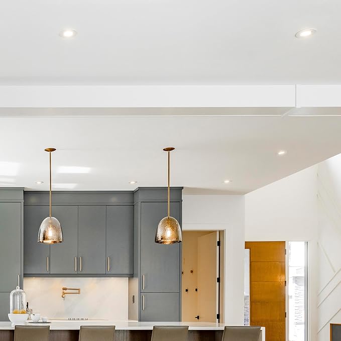 Maxxima 3 in. 2 Hour Fire Rated Ultra Thin LED Downlight, Slim Recessed Canless Light, IC Rated, 600 Lumens, 5 Color Temperature Selectable 2700K/3000K/3500K/4000K/5000K, Dimmable, J-Box Included