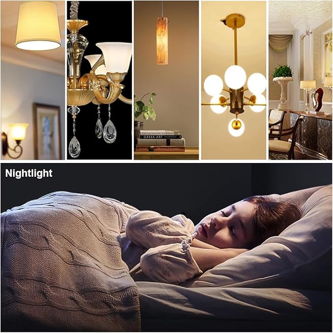 Smart Light Bulbs E11 LED Remote Control- Dimmable 7W(75W Equivalent) 800Lm-Tunable Color Temperature (2700K- 6500K) CRI 80+, 2.4GHz - No App or Wi-Fi Required- 4 Bulb & Remote