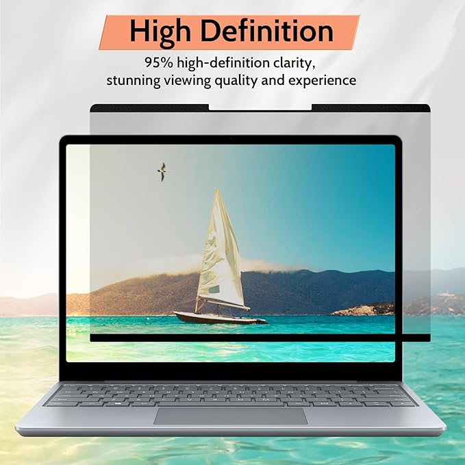 Mamol Magnetic Privacy Screen for 12.3 inch Surface Pro 7 Plus/7/6/5/4/3, Removable Anti Glare Blue Light Filter, Anti-Spy Screen Protector for Microsoft Surface Pro 7+, Pro 7, Pro 6, Pro 5, Pro 4/3