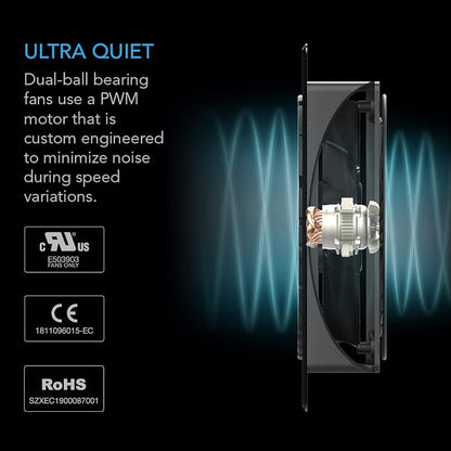 AC Infinity AIRPLATE T7, Quiet Cooling Fan System 12".