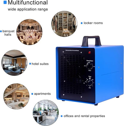 0zone Generator, 4500 Sq/Ft 0zone Machine Ionizer for Industrial, Commercial, Home, Car, Basement