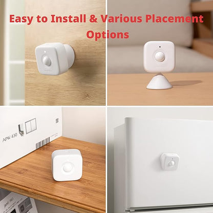 SwitchBot Smart Motion Door Sensor - Wireless Home Security System, PIR Motion Detector Alert, Add SwitchBot Hub to Make it Compatible with Alexa