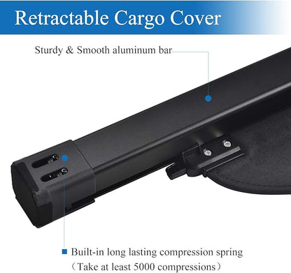 Compatible with Hyundai Palisade 2025-2020 Cargo Security Shade Trunk Cover Privacy Screen Retractable Rear Storage Waterproof Cargo Cover Luggage Security Shield Shade