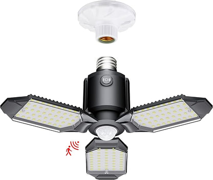 Motion Sensor Garage Light, 80W Motion Activated LED Shop Light for Stairway, Workshop, Basement (1Pack)