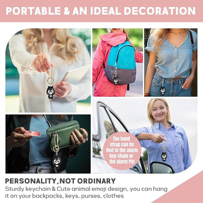 Rechargeable Personal Alarm for Women – 130dB Loud Emergency Alarm Keychain with Strobe Light, Self-Defense Safety Alarm with Low Battery Alert for Women, Kids & Seniors